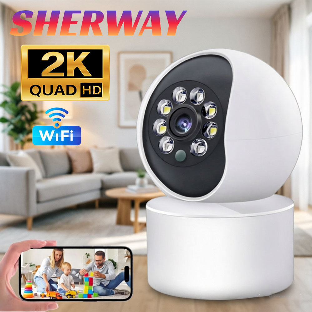 Home Security Google Camera - 2K Wifi IP Mini Camera Smart