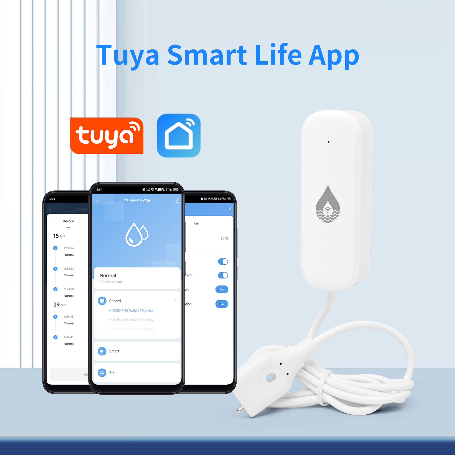 Home Security Alexa - Tuya WiFi/Zigbee Water Leak Sensor Flood