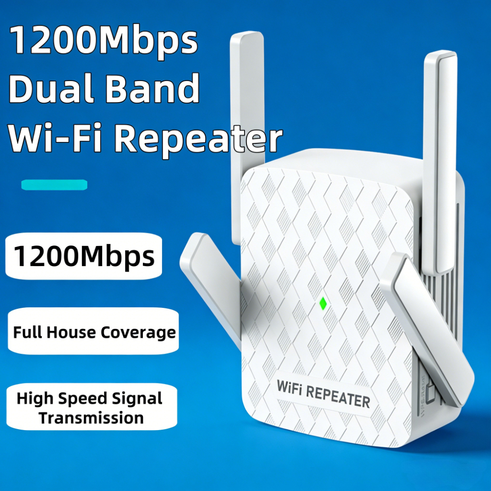 Home Security Network - New 1200Mbps 5Ghz WiFi Repeater Dual