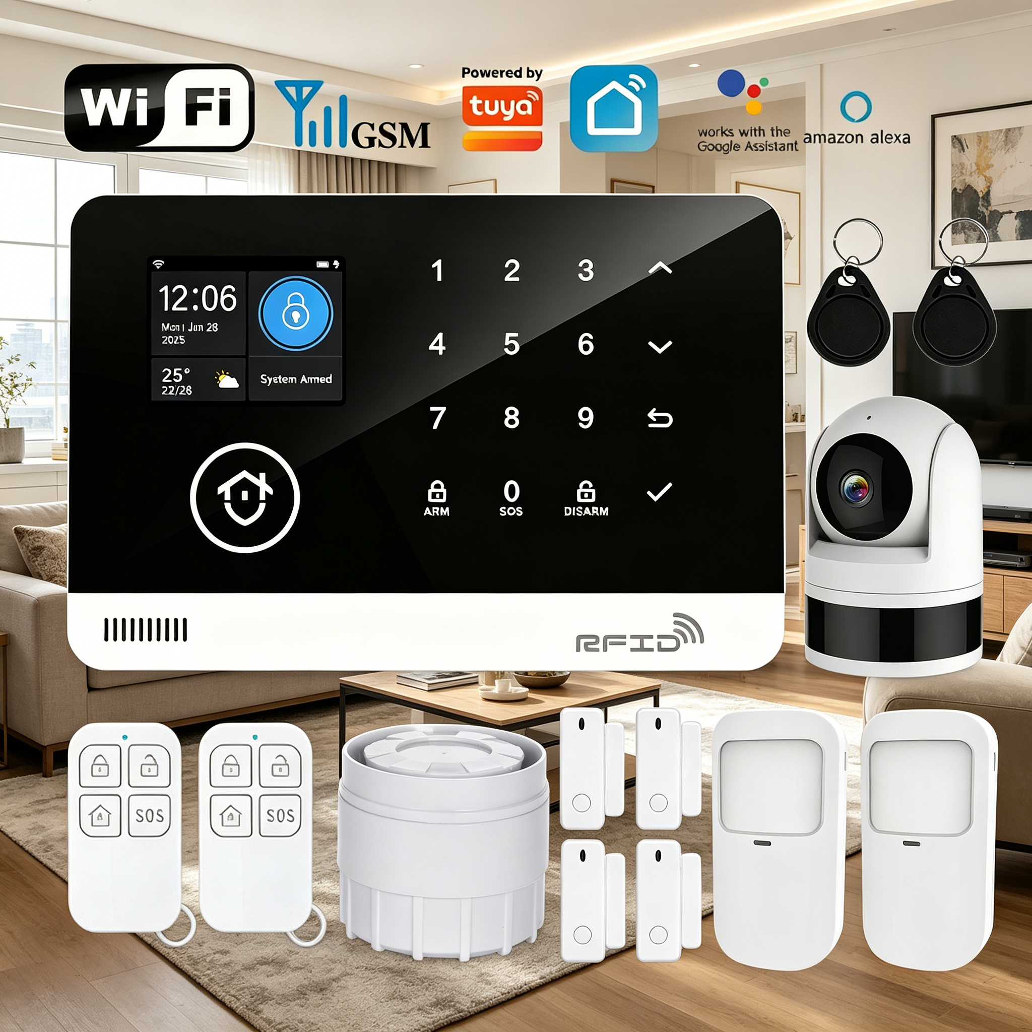 Home Security Google Camera - Tugard Home Burglar Alarm System WiFi