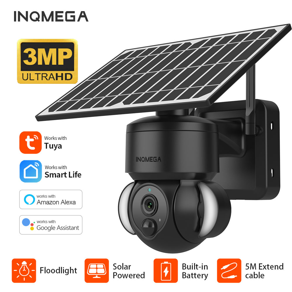 Home Security Network - INQMEGA 3MP TUYA Solar Surveillance Camera