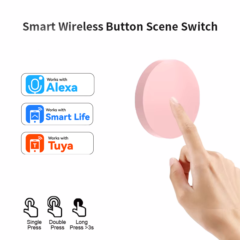 Home Security Alexa - Smart Wireless Button Scene Switch For