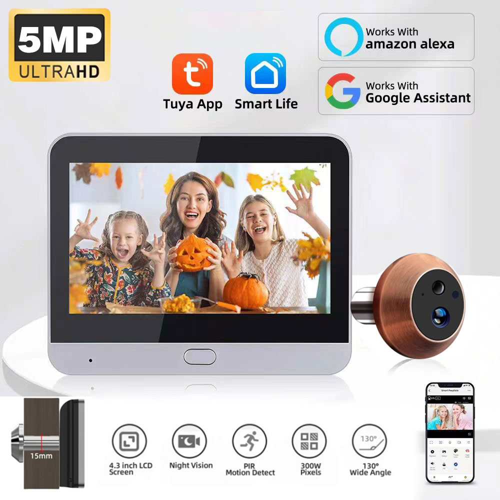 Home Security Google Camera - Mini Tuya SmartLife WiFi 5MP Video