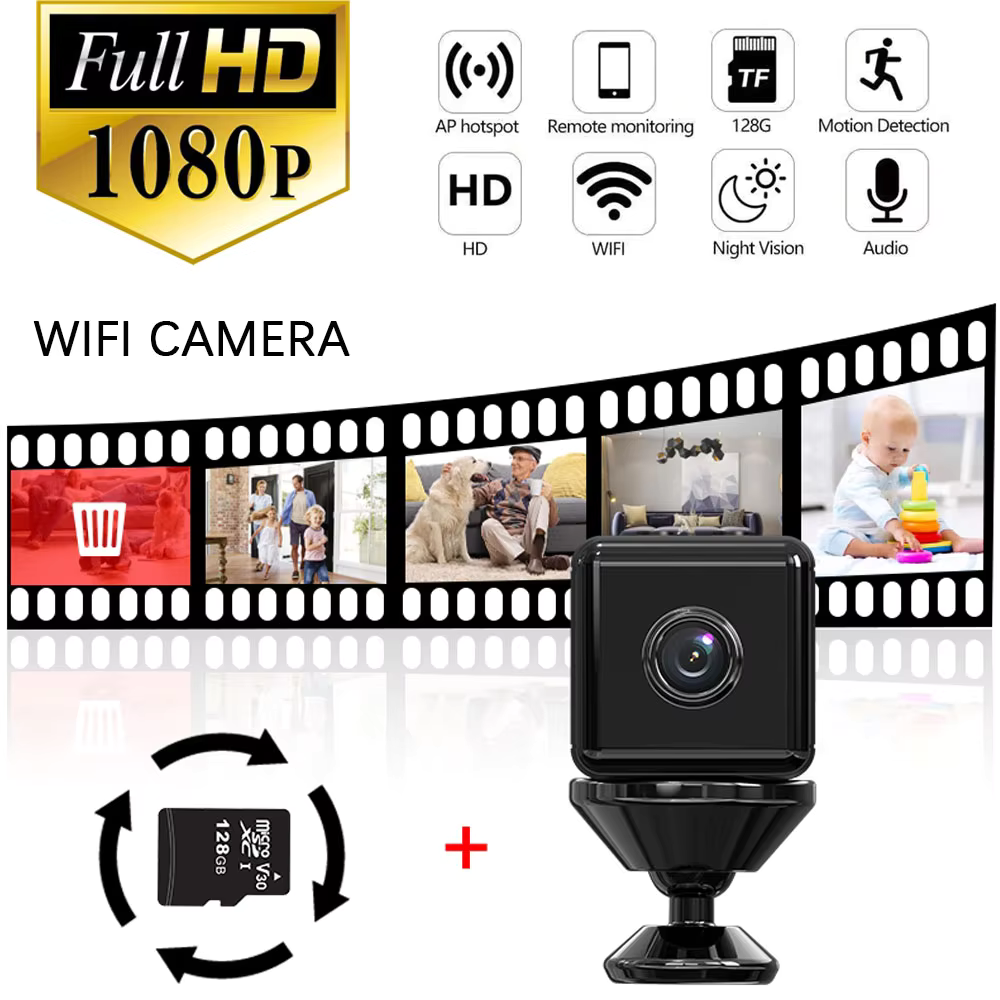 Home Security And Camera Systems - X6D Small Square HD Camera 2.4Ghz