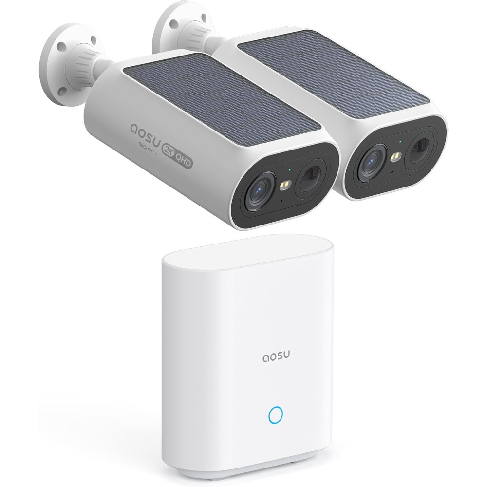 Home Security No Subscription - solar security cameras wireless outdoor, 2mins