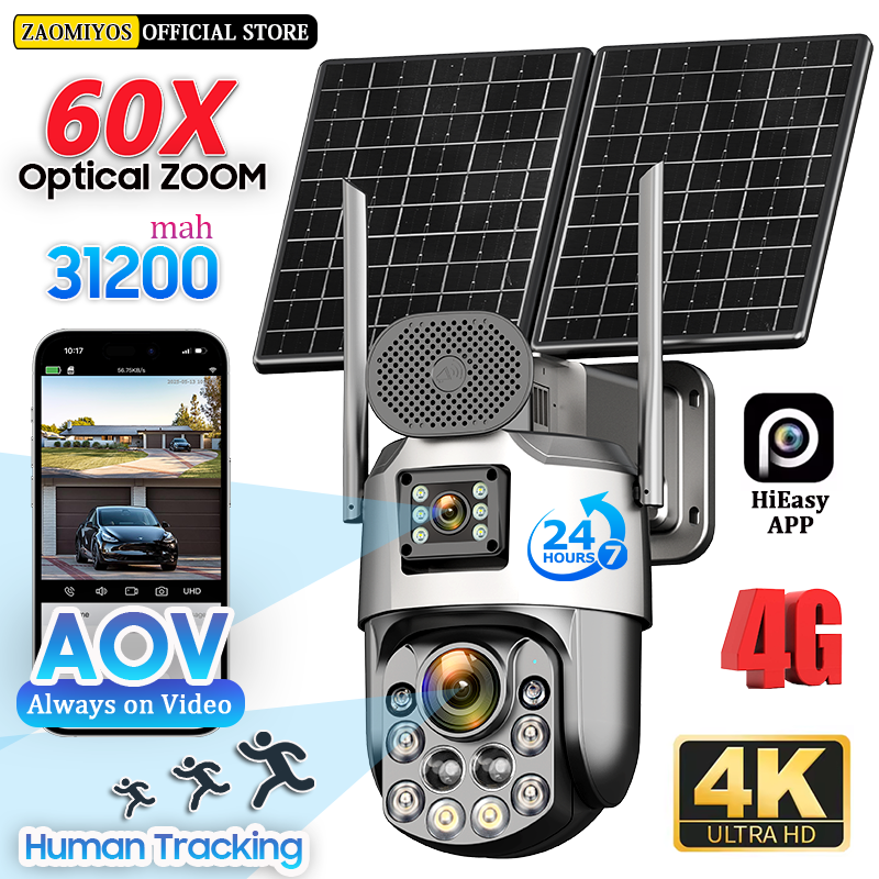 Home Security Group - Dual Lens Home Outdoor Surveillance Solar