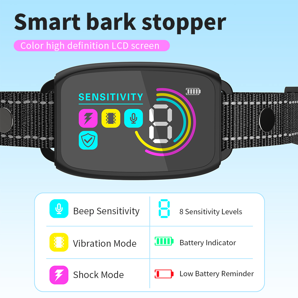 Automatic Dogs Training Collar - Barking Dog Alarm review and price