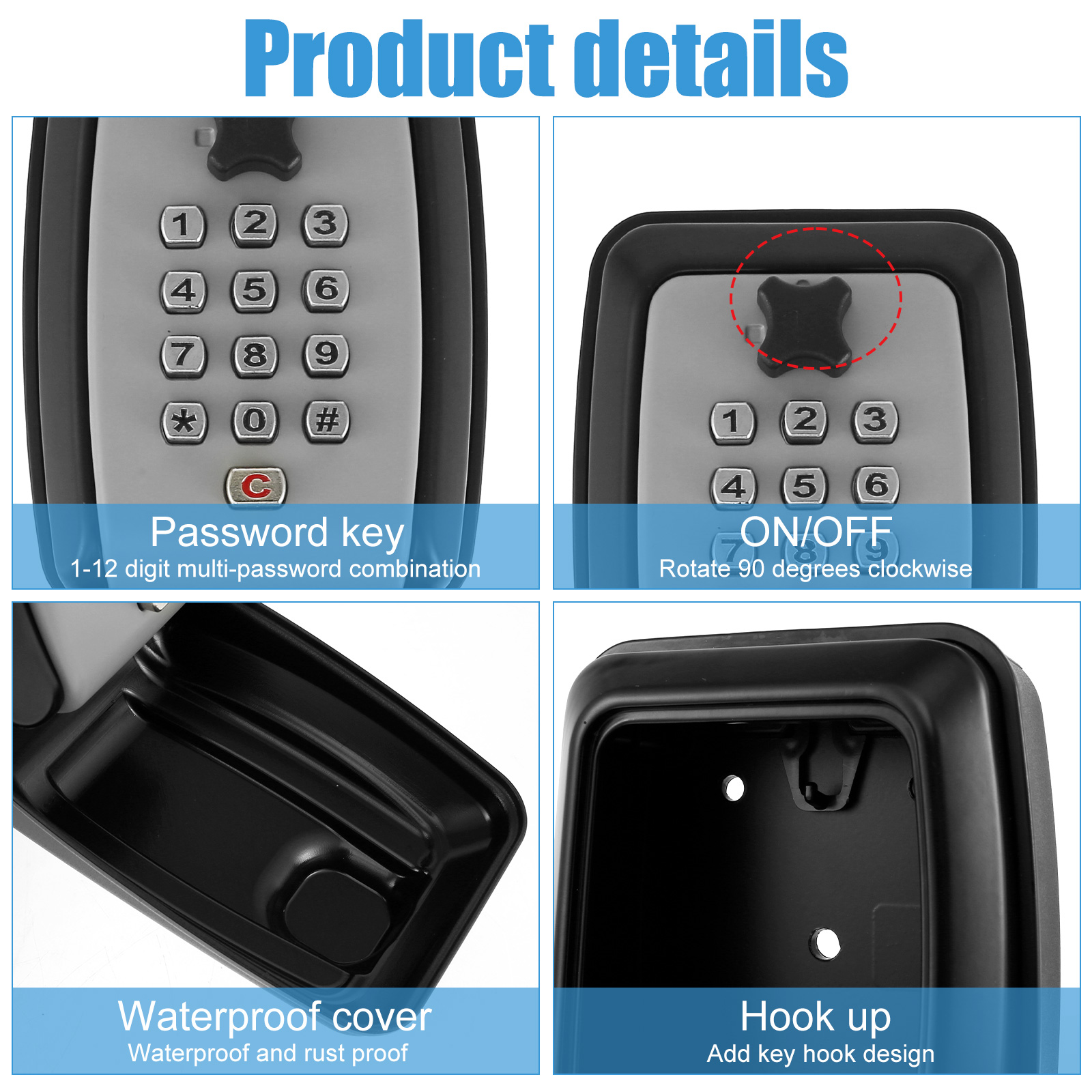 Key Lock Box Wall-Mount Secret - Home Security Group review and price