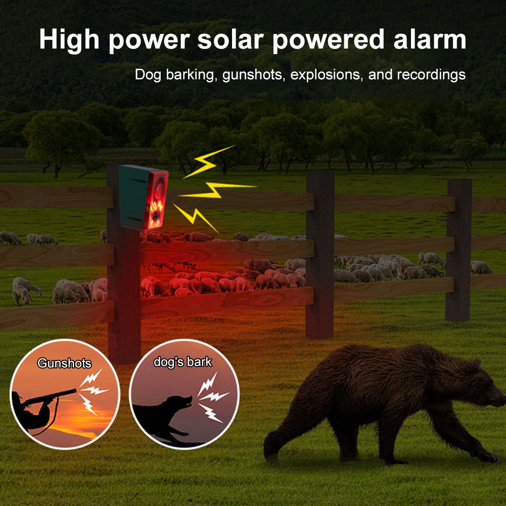 Solar Outdoor Motion Sensor Al - Barking Dog Alarm review and price