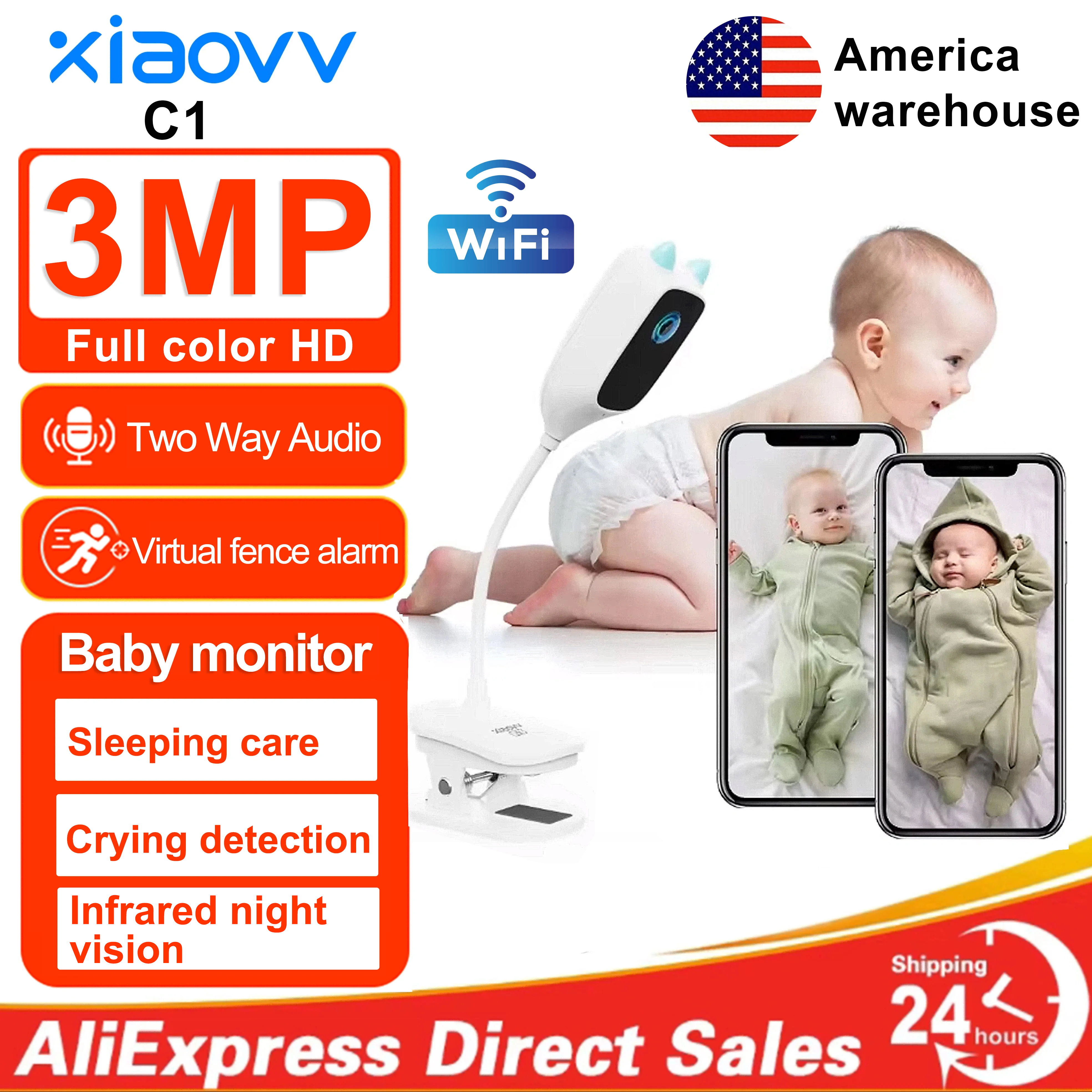 XIAOVV 3MP 2K 2.4GHz WiFi Indo - Home Security Video review and price