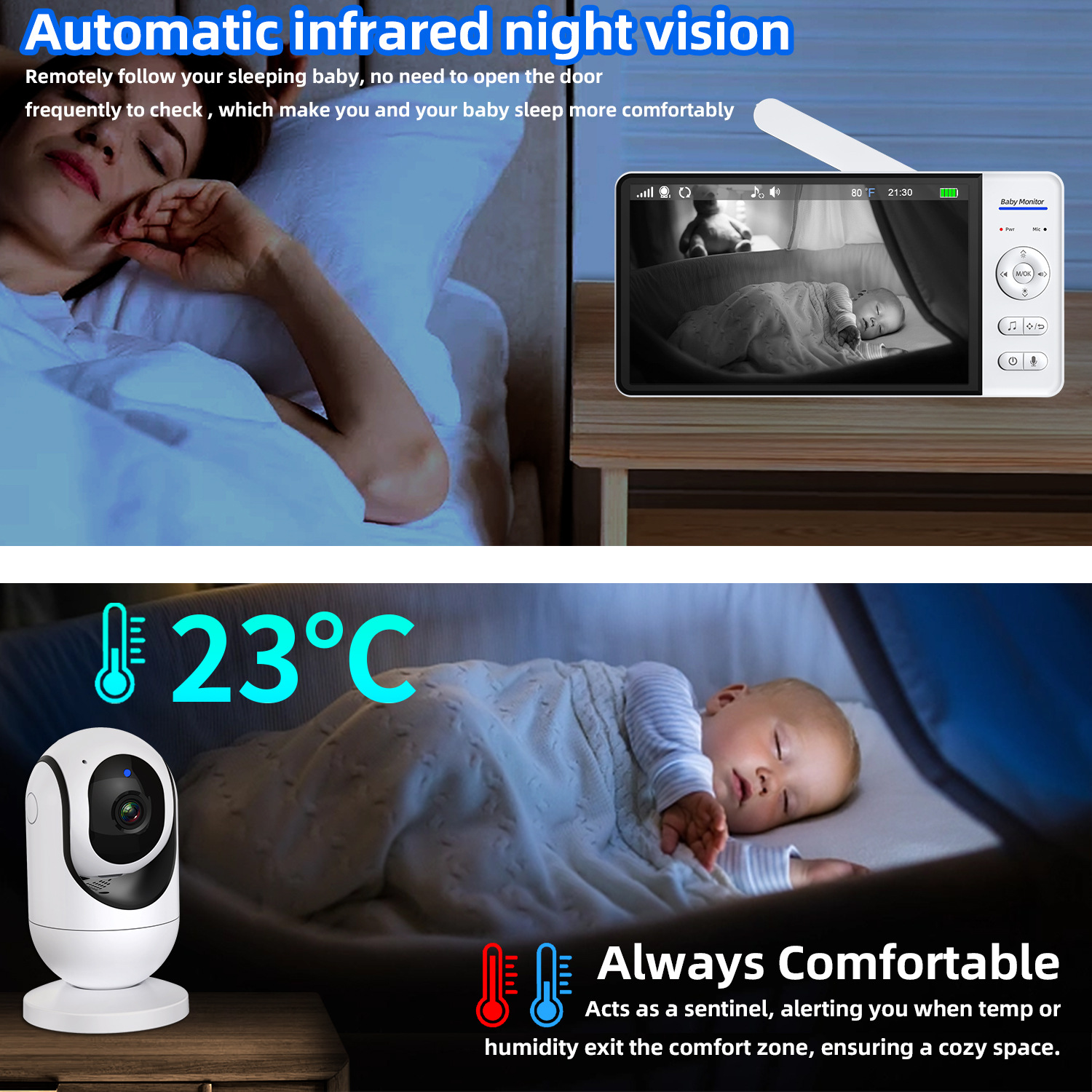 7 Inch Video Baby Monitor with - Home Security Video review and price