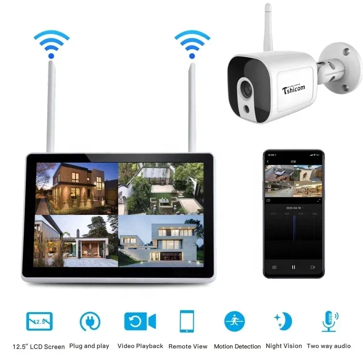 TUYA Smart Wi-Fi 4CH NVR Kit 1 - Home Security Wireless Camera review and price