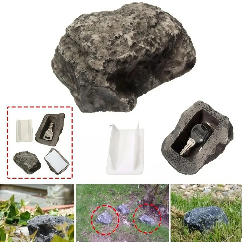 Decorative Rock Key Storage Bo - Home Security Key Box review and price