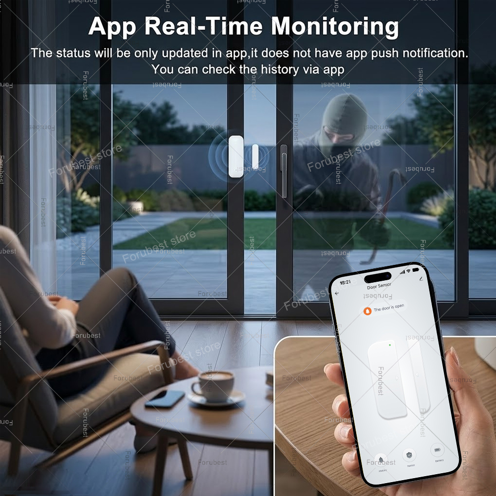Tuya Zigbee Door Window Sensor - Home Security Systems Wireless review and price