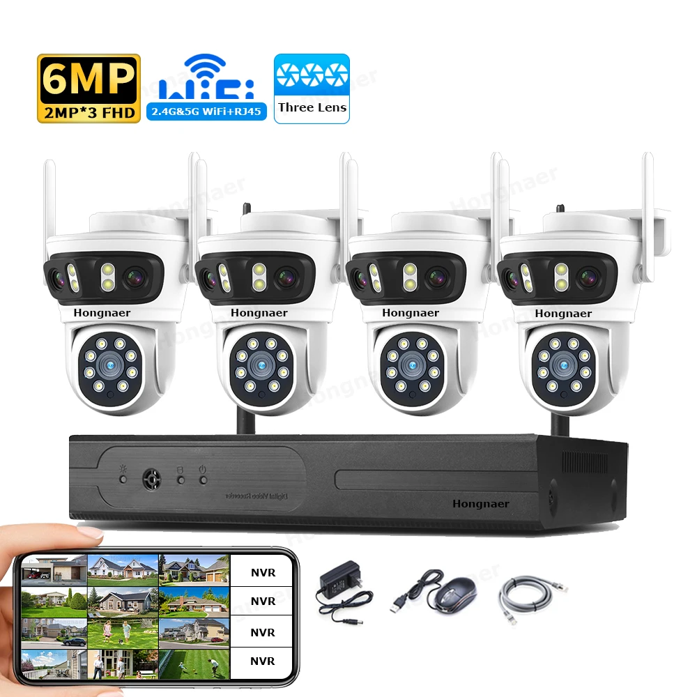 2026 Hongnaer 6MP 4CH 3 Lens 2 - Home Security And Cctv review and price