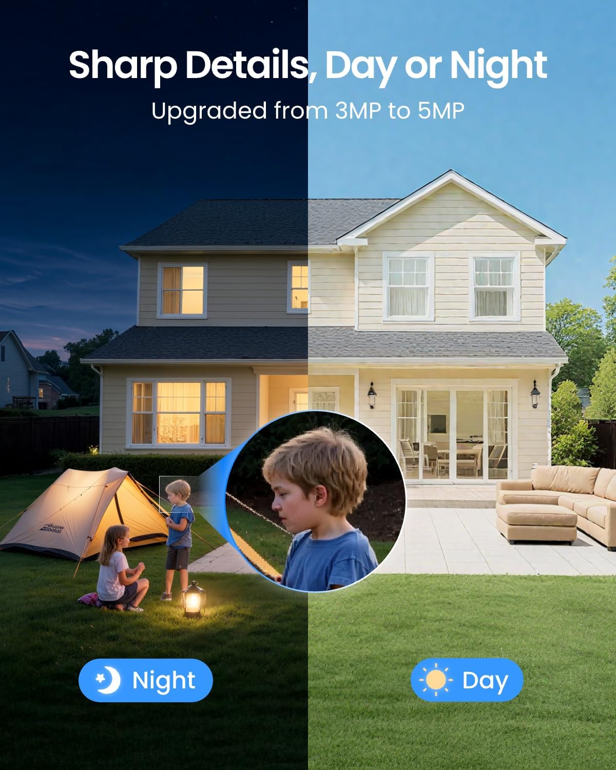 2K Solar Security Camera with  - Home Security No Subscription review and price