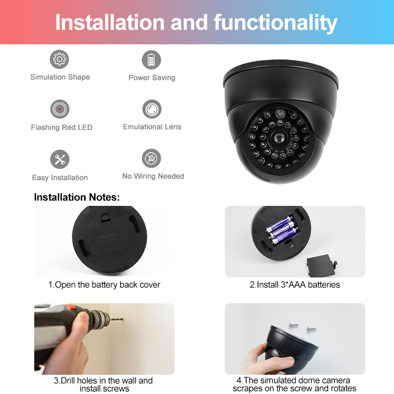 Fake Conch Dome Dummy Camera F - Home Security And Cctv review and price