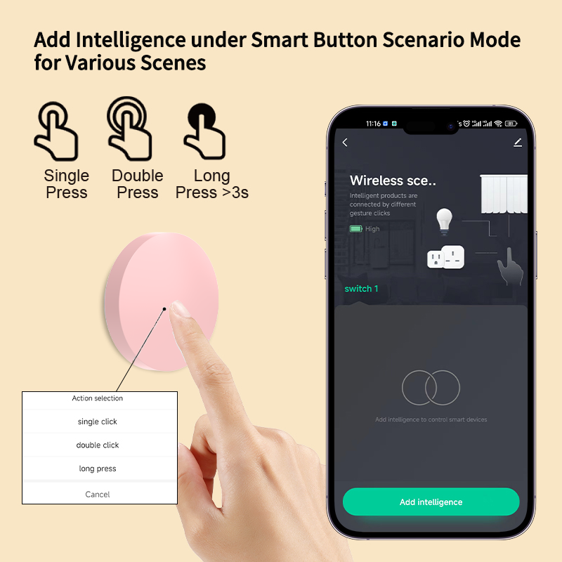 Smart Wireless Button Scene Sw - Home Security Alexa review and price