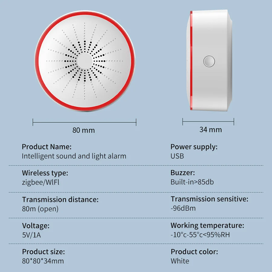 Tuya WiFi ZigBee Smart Alarm S - Home Security Equipment review and price