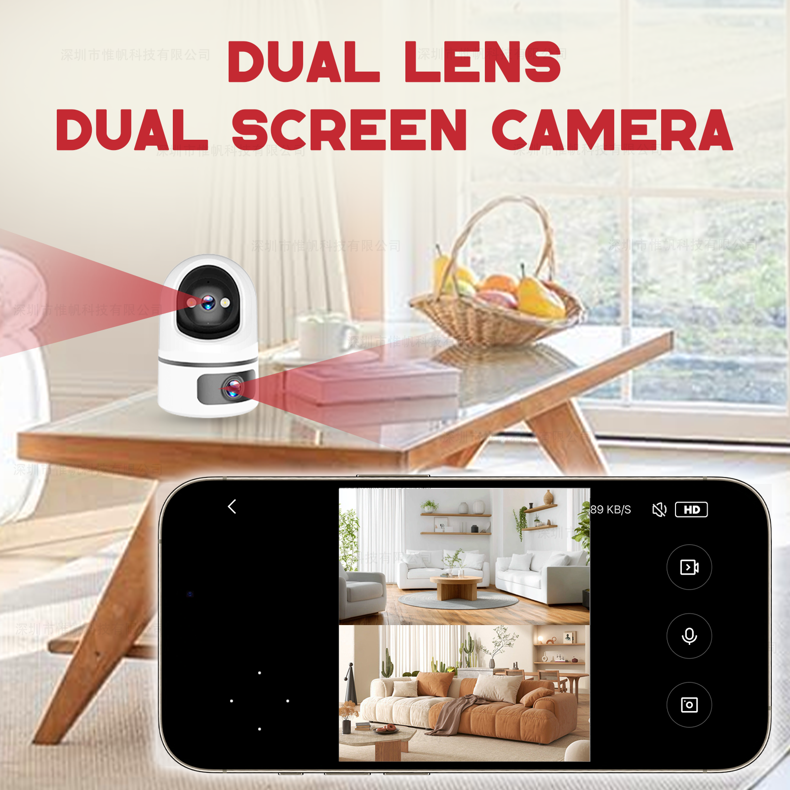 Tuya 5G WiFi Dual Lens Securit - Home Security Google Camera review and price