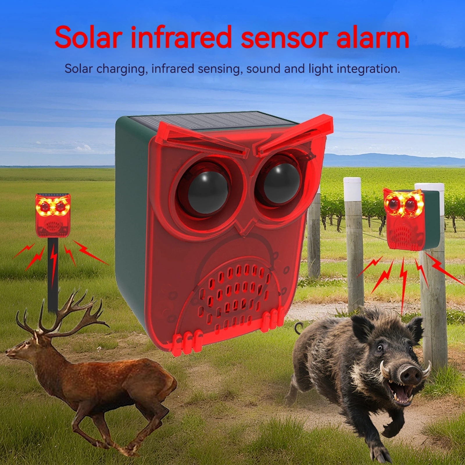 Outdoor Waterproof Solar Outdo - Barking Dog Alarm review and price