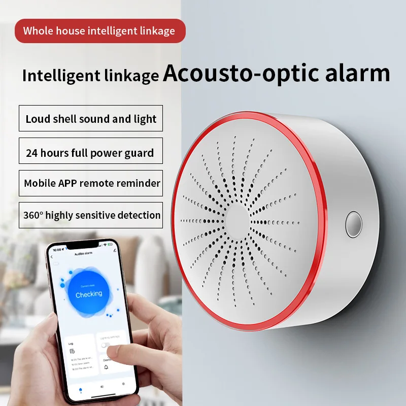 Tuya ZigBee Smart Siren 85DB W - Home Security Alexa review and price