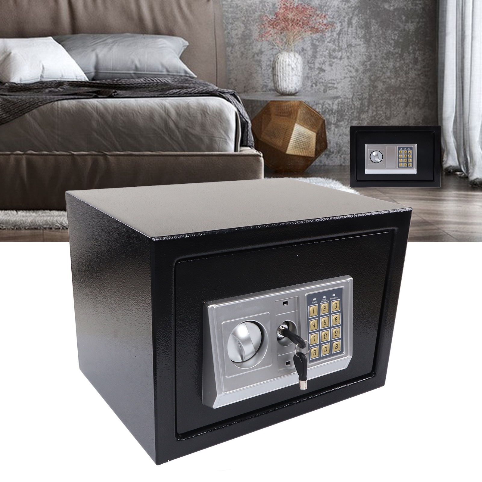 Digital Safe Box Password Key  - Home Security Key Box review and price