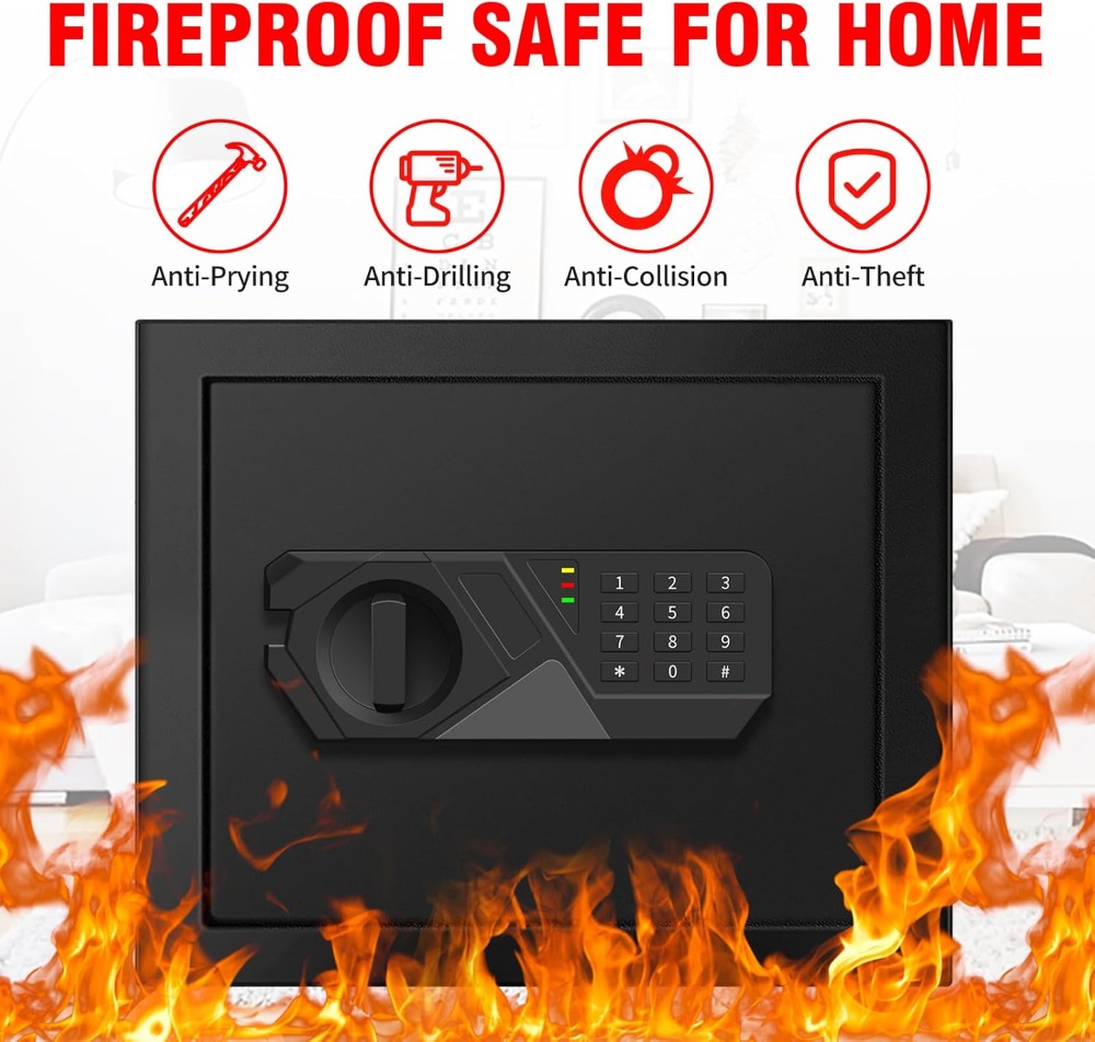 1.6 Cu Ft Fireproof Safe Box,  - Home Security Key Box review and price