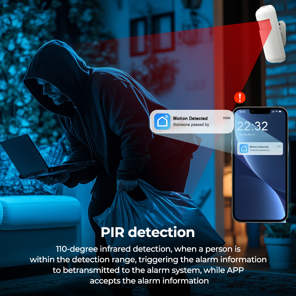 433MHZ PIR Sensor Home Alarm M - Home Security Equipment review and price
