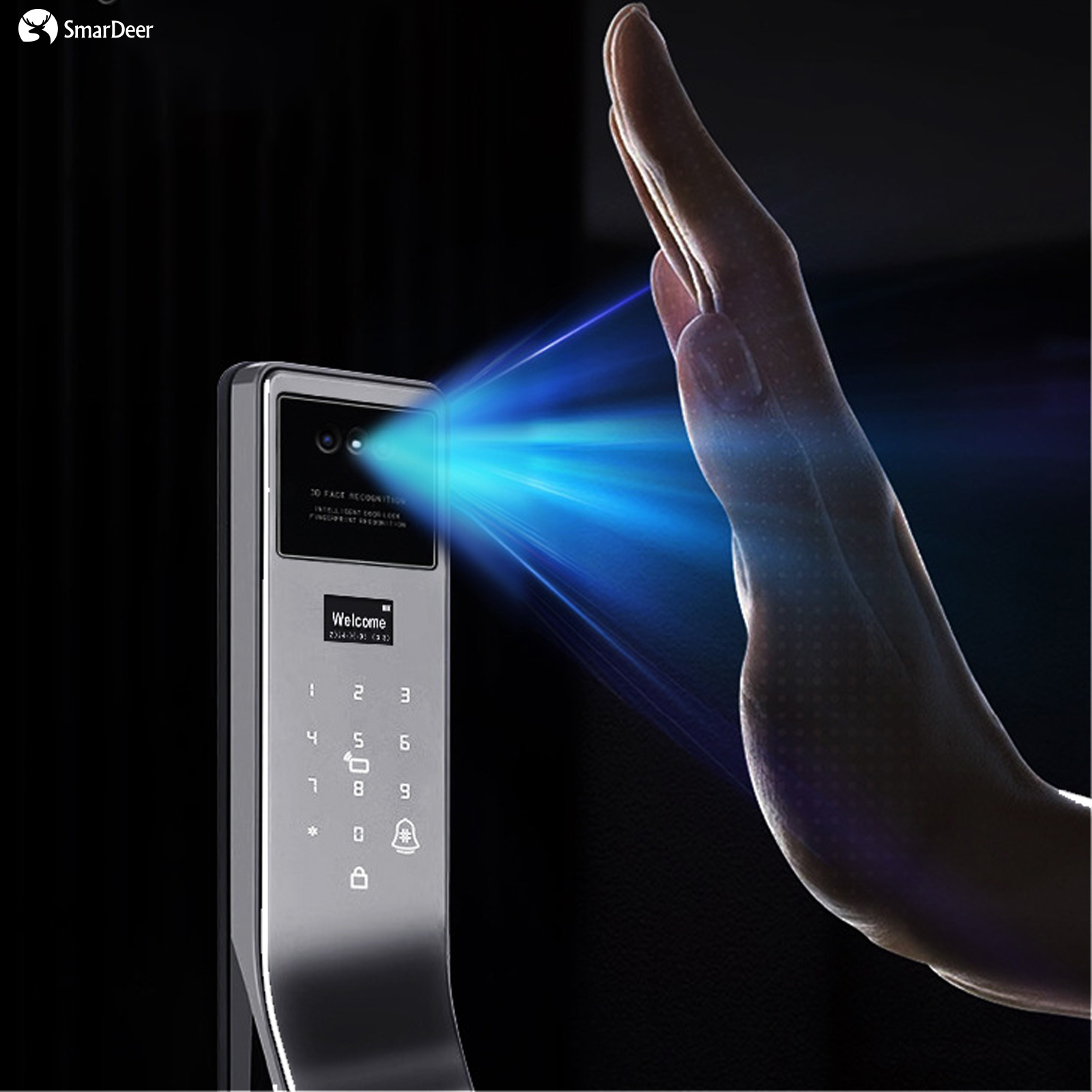 SmarDeer 3D Face Palm Vein Sma - Home Security No Subscription review and price