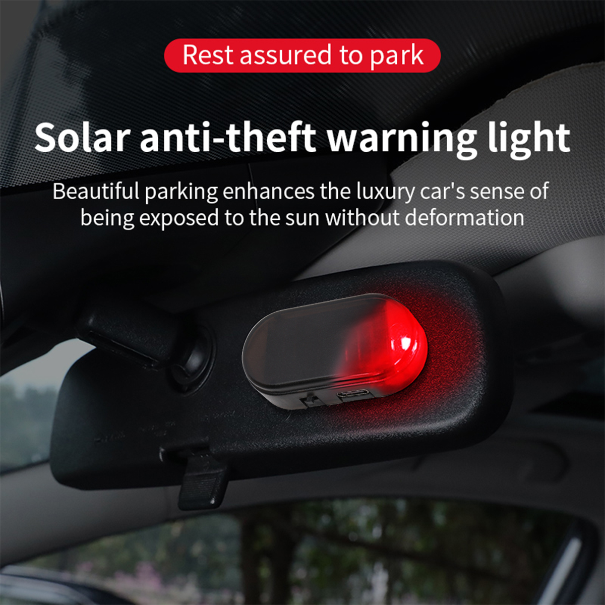Car Mini LED Solar Warning Lig - Home Security Wireless review and price