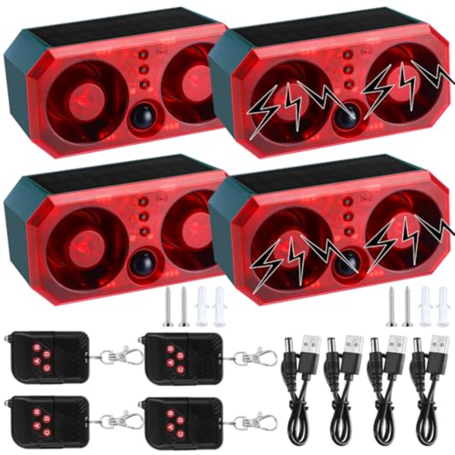 Pcs Solar Outdoor Motion Senso - Barking Dog Alarm review and price
