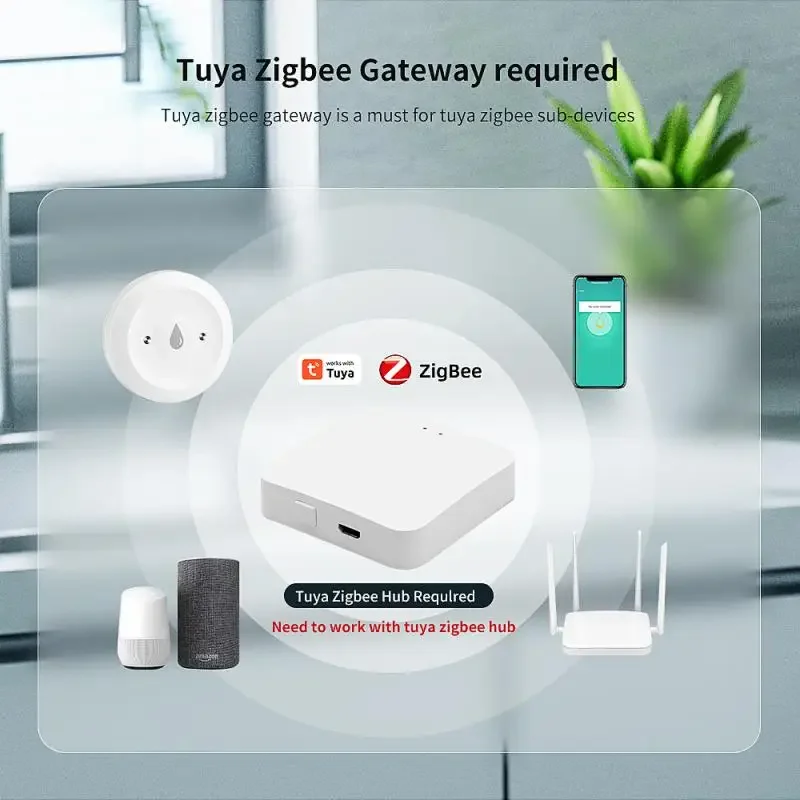For Tuya Zigbee Smart Water Le - Home Security Alexa review and price