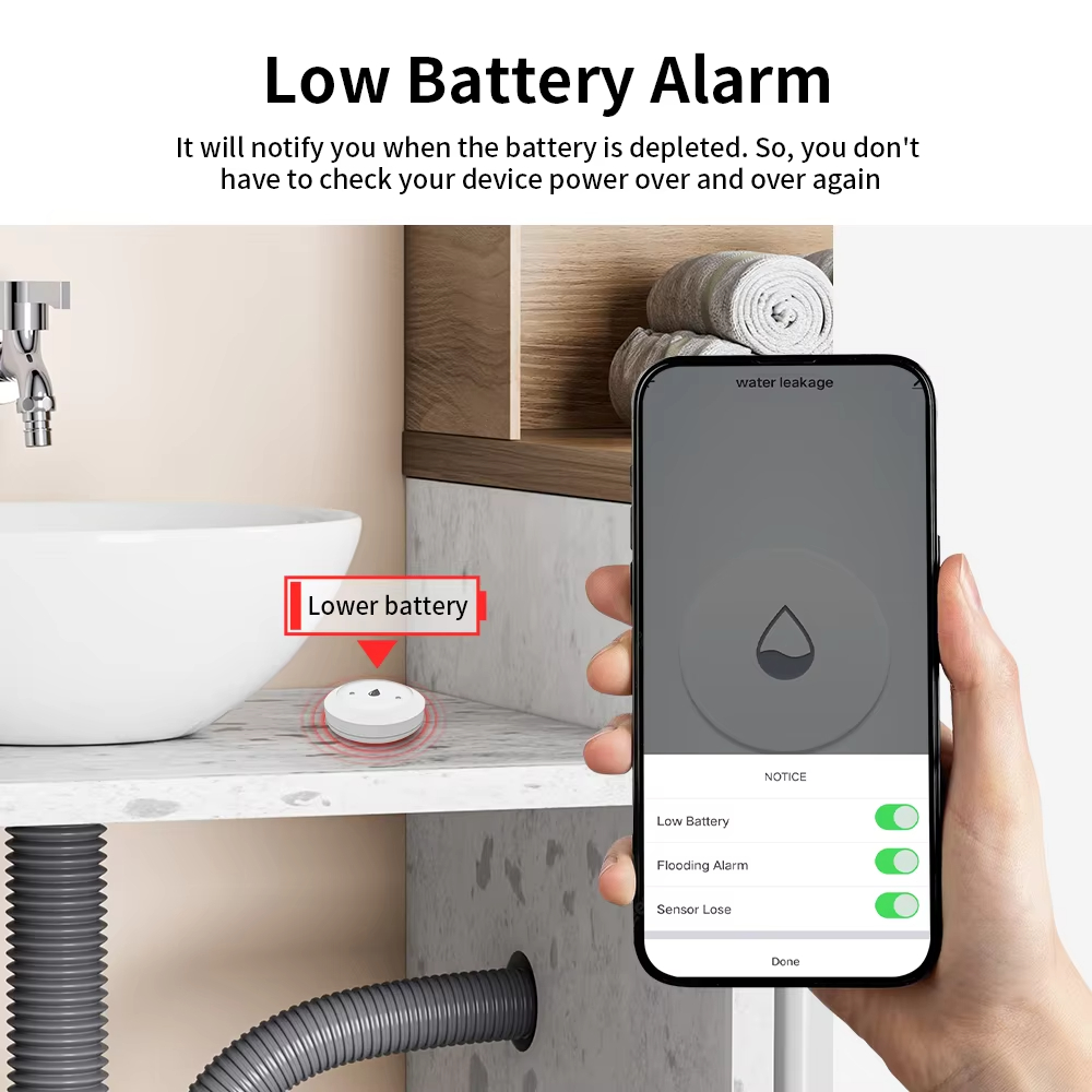 For Tuya Zigbee Smart Water Le - Home Security Alexa review and price