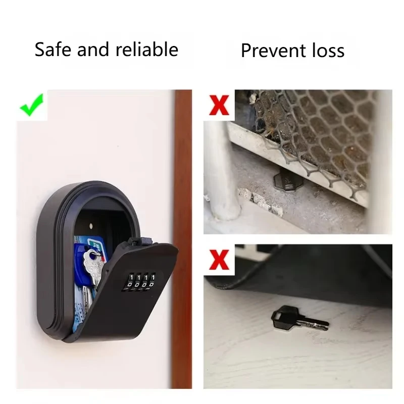 Wall Mount Key Lock Box, 4 Dig - Home Security Key Box review and price