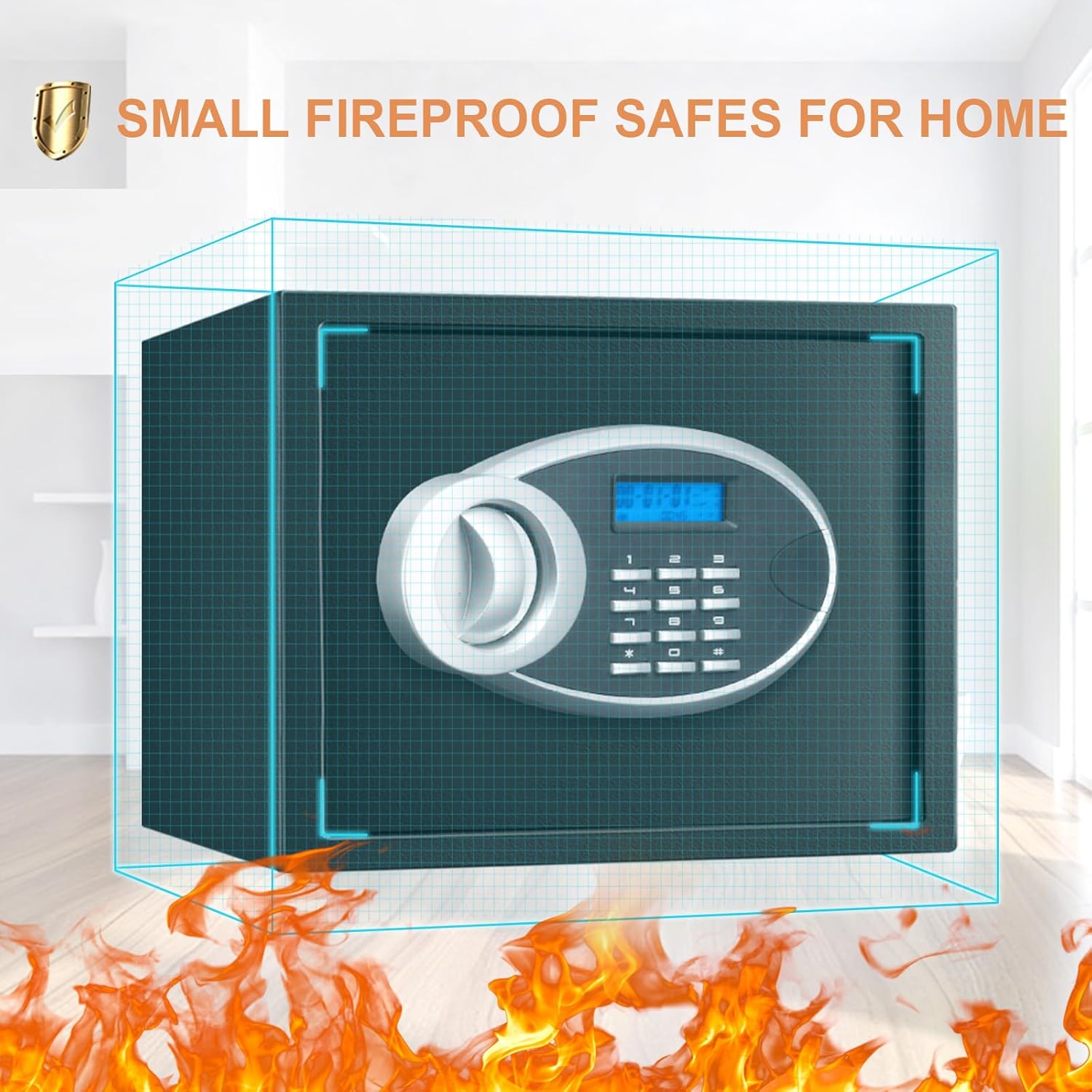 1.2 Cuft Fireproof Waterproof  - Home Security Key Box review and price