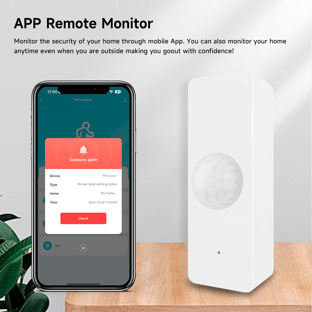 WiFi Smart PIR Motion Sensor T - Home Security Alexa review and price