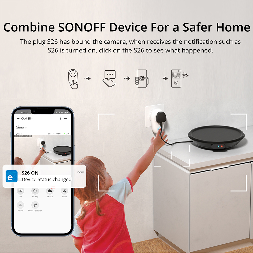 SONOFF 1080P HD Wi-Fi IOT Came - Home Security Google Camera review and price