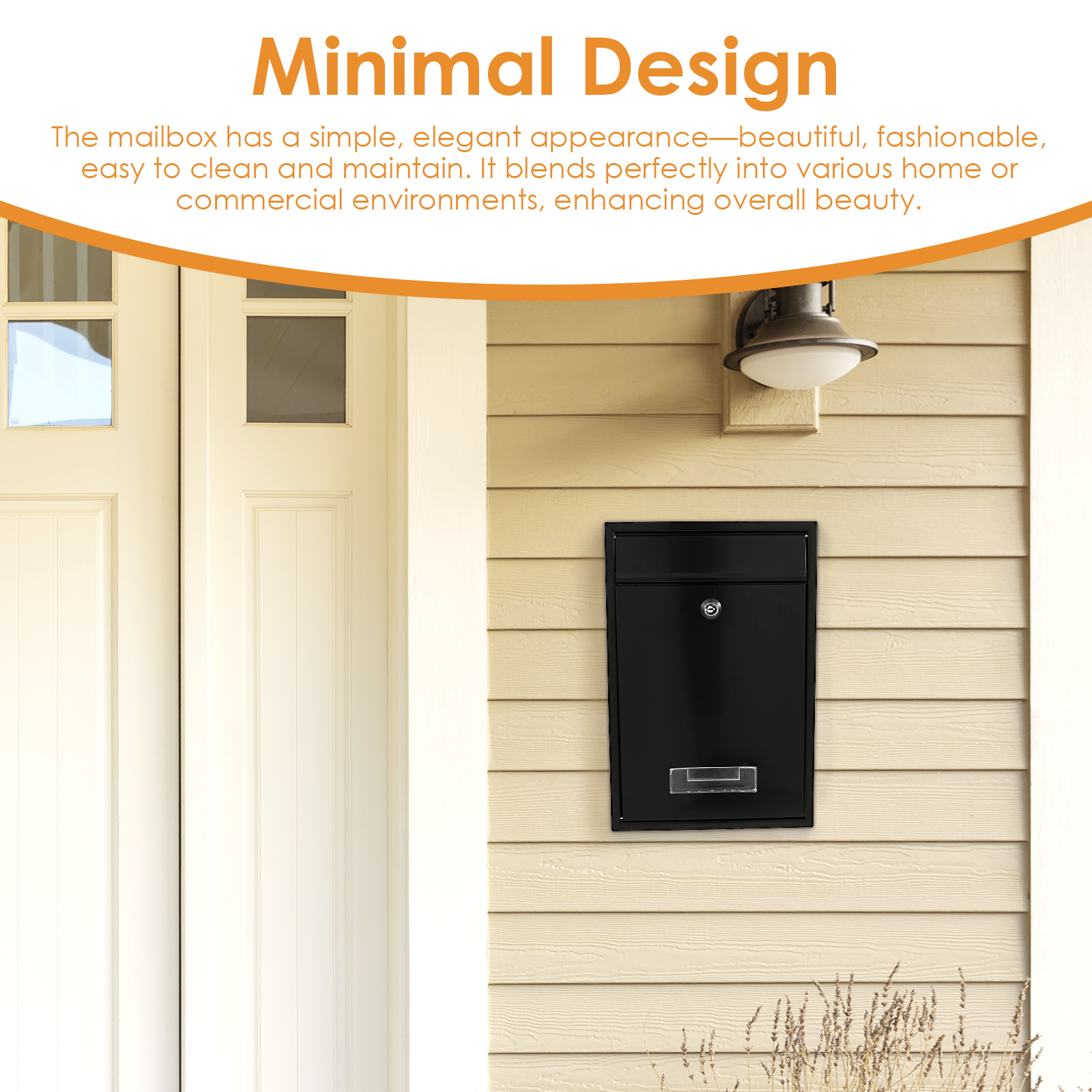 Metal Wall Mount Mailbox Outdo - Home Security Key Box review and price
