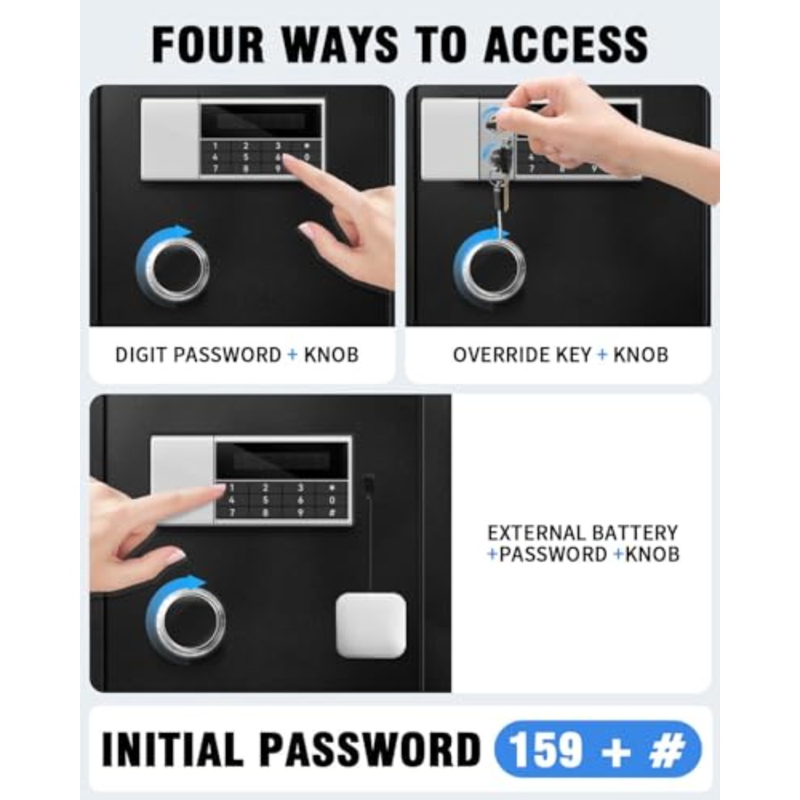 8.4 CuFt Heavy Duty Home Safe  - Home Security Key Box review and price