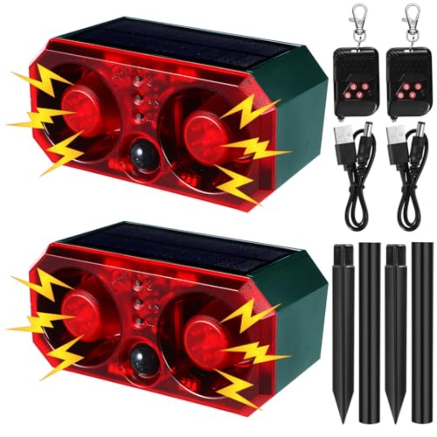 Pcs Solar Outdoor Motion Senso - Barking Dog Alarm review and price
