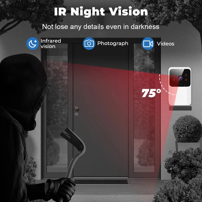 Smart Home WiFi Video Doorbell - Home Security And Camera Systems review and price