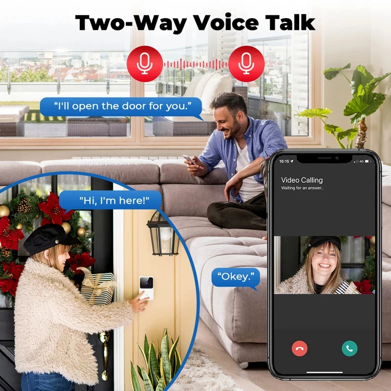 Smart Home WiFi Video Doorbell - Home Security And Camera Systems review and price
