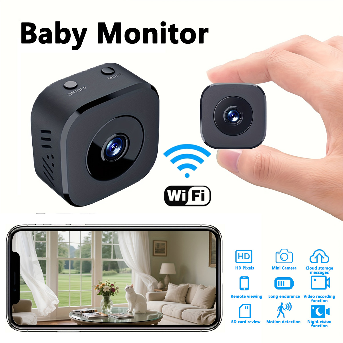 1080P HD Mini WiFi Camera Indo - Home Security Wireless review and price