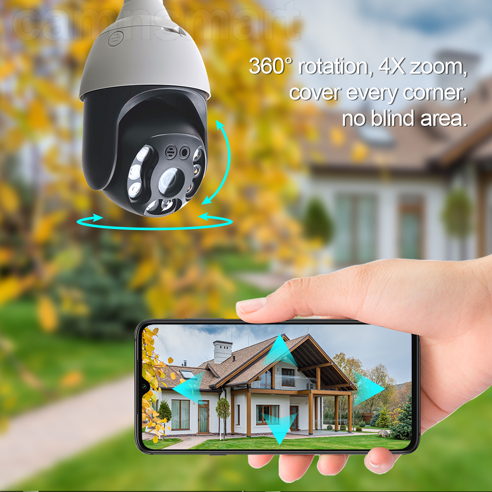 Camnsmart Tuya 5MP Alexa Wifi  - Home Security Google Camera review and price