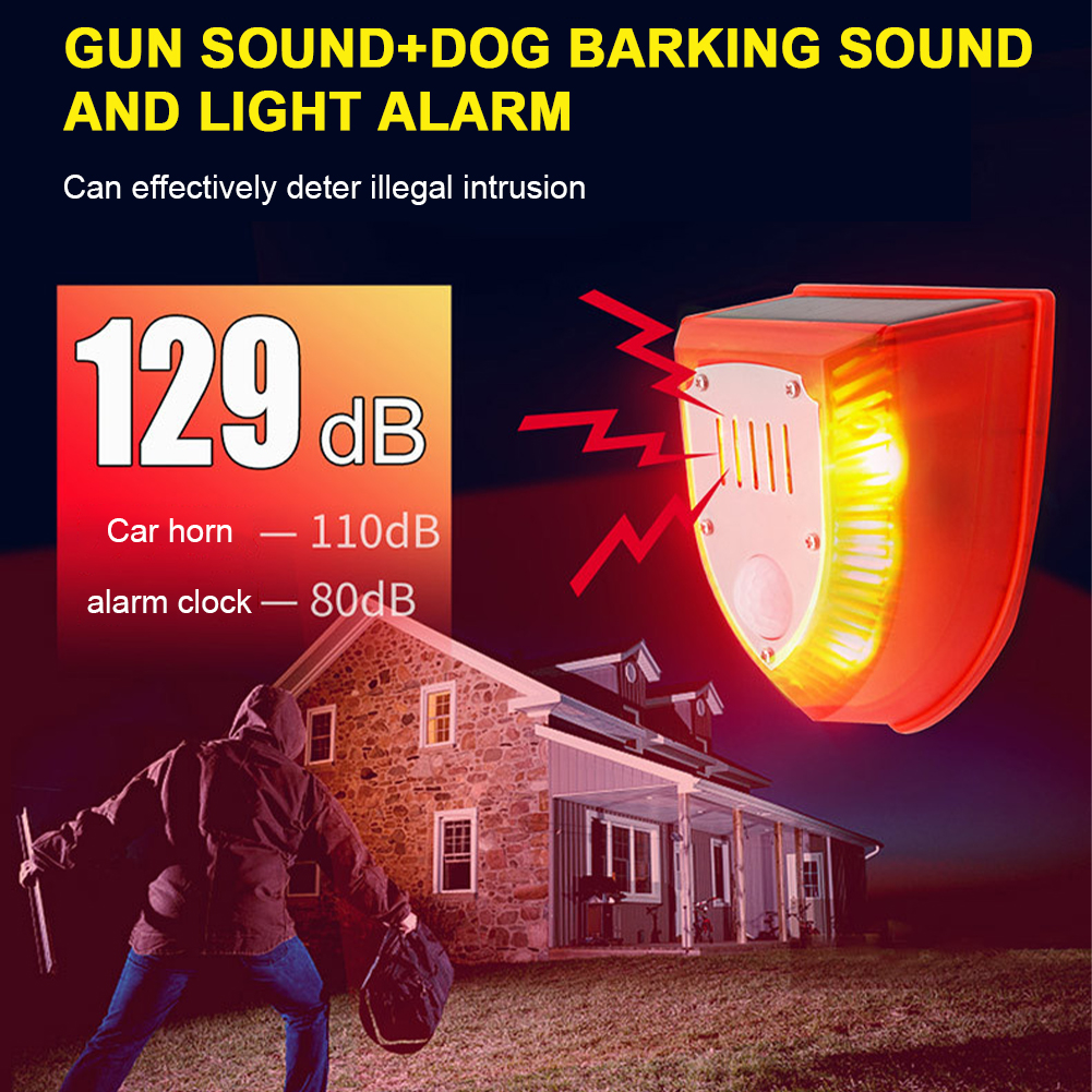 Outdoor Solar Alarm Waterproof - Barking Dog Alarm review and price