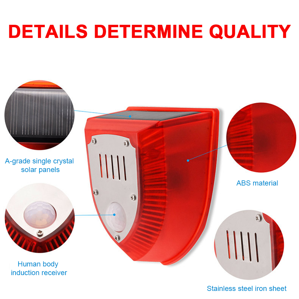 Outdoor Solar Alarm Waterproof - Barking Dog Alarm review and price