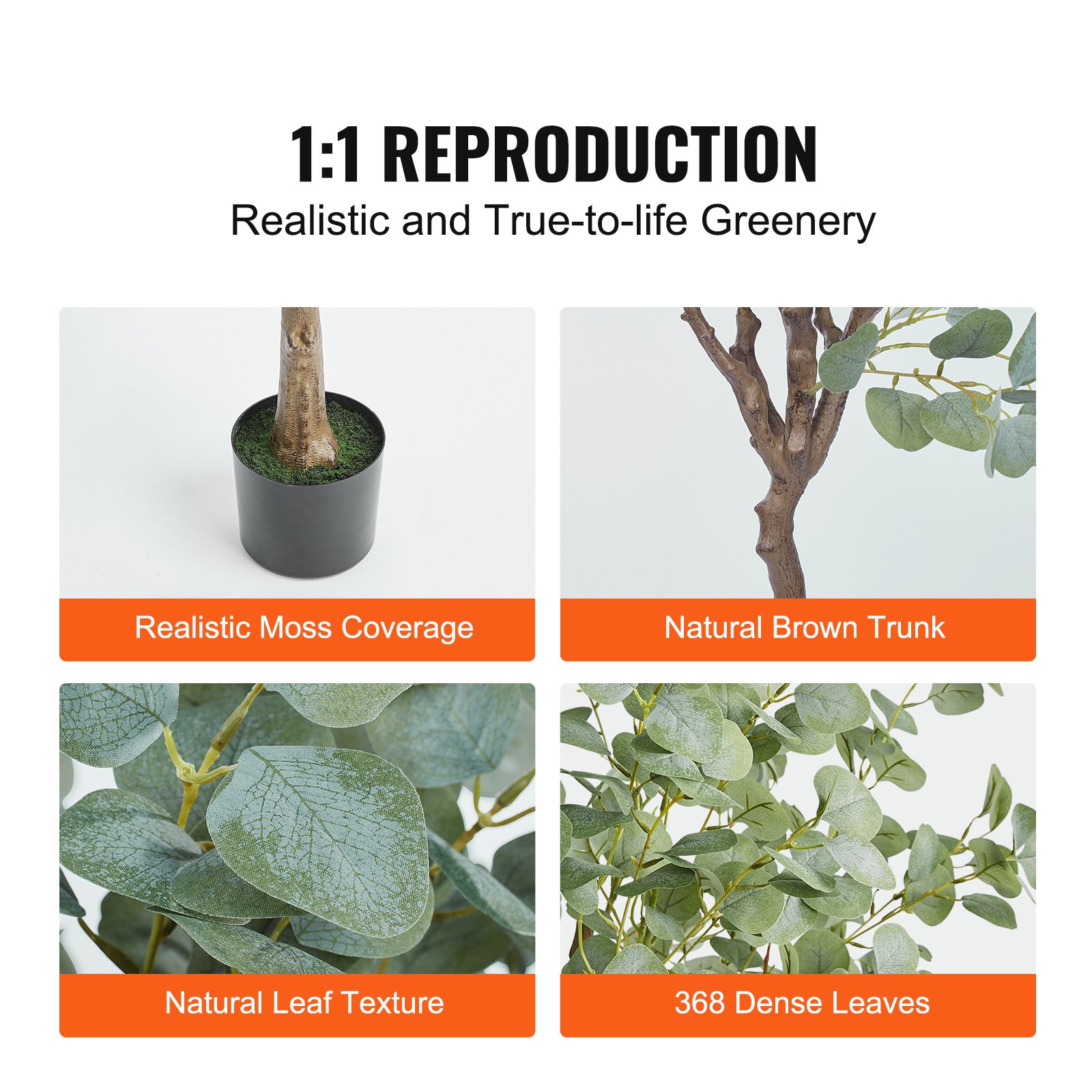 Artificial Eucalyptus Tree, 6  - Home Security Tips review and price