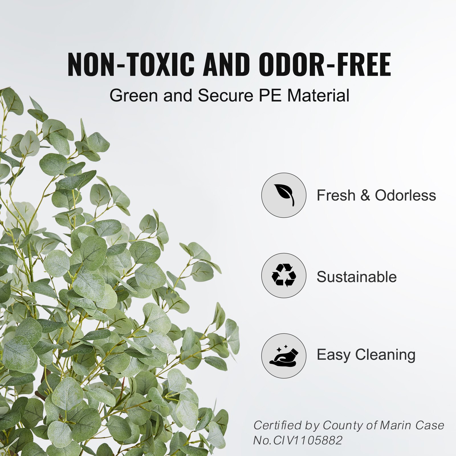 Artificial Eucalyptus Tree, 6  - Home Security Tips review and price