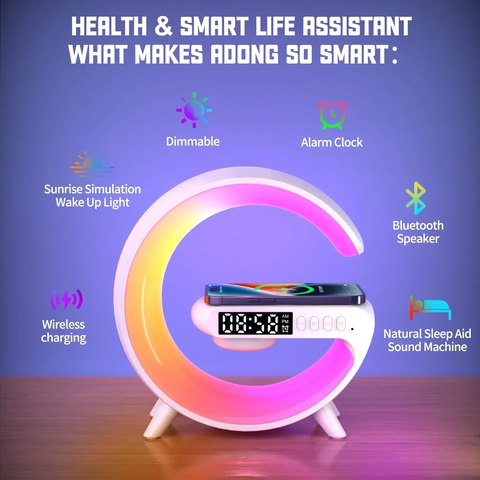 Wireless Charger Stand Pad RGB - Home Security Wireless review and price